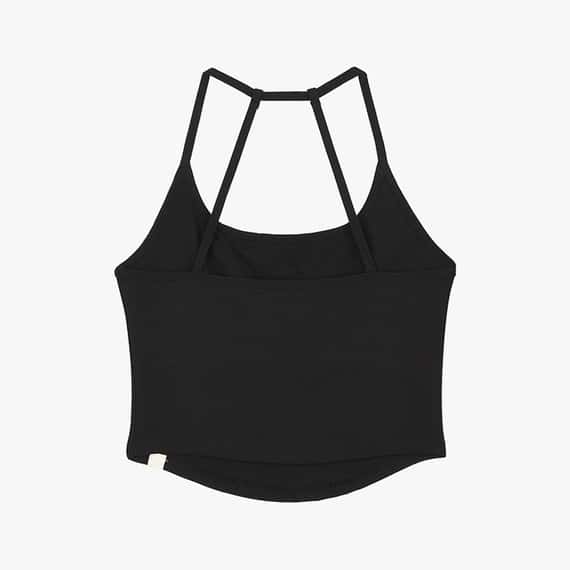 Dhyani 深呼吸胸墊短背心 黑色 CON077BLK