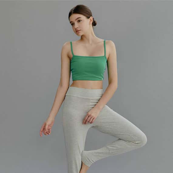 Conchwear 平口肩帶瑜珈內衣 綠色 CON070GRN