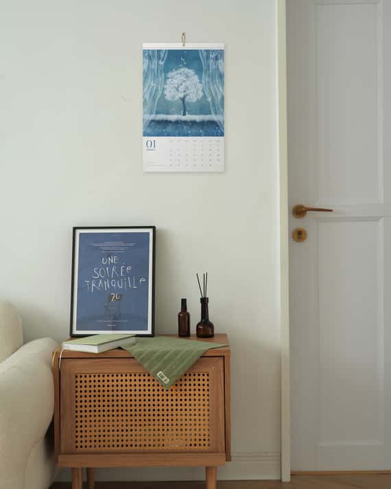 2026插畫掛曆｜抵達一片柔軟的風景