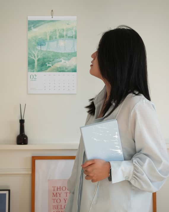 2026插畫掛曆｜抵達一片柔軟的風景