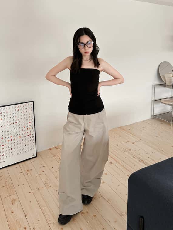 棉質超彈力百搭平口背心