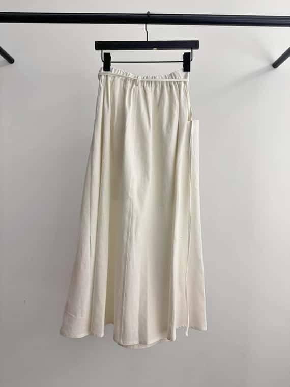 夏日棉麻附腰帶長裙（成套優惠）