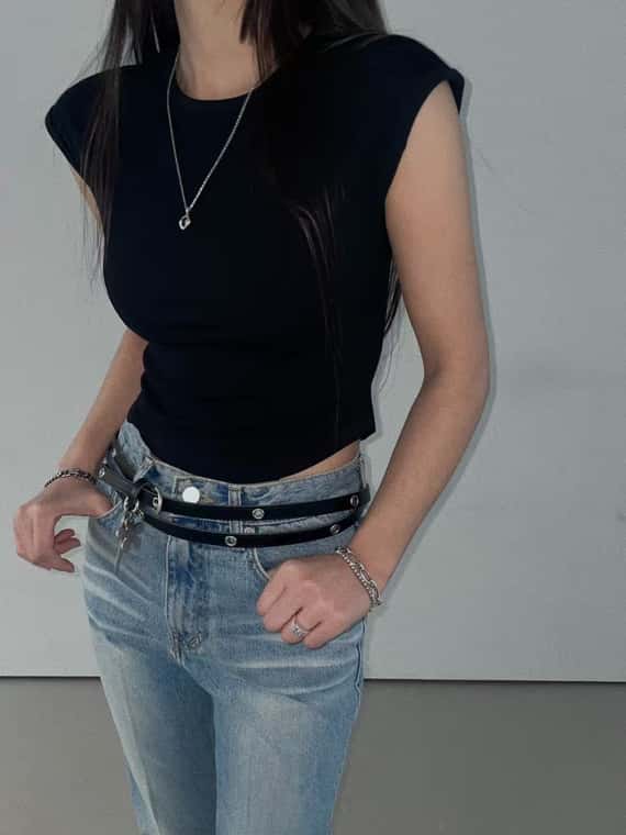 舒服軟綿圓弧設計背心