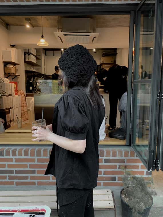 夏日雜誌編織綁帶軟帽