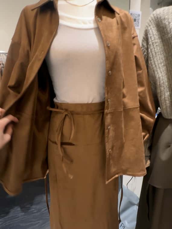 親膚短絨面襯衫外套（成套）