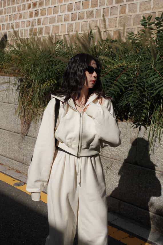 挖空設計雙拉鍊連帽外套