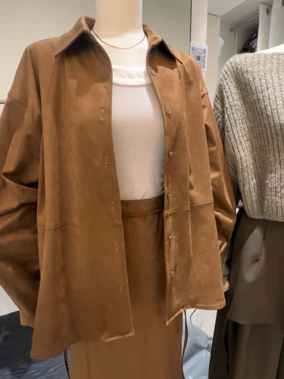 親膚短絨面襯衫外套（成套）