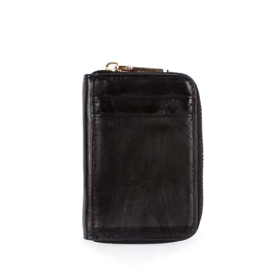 風琴式真皮卡片夾