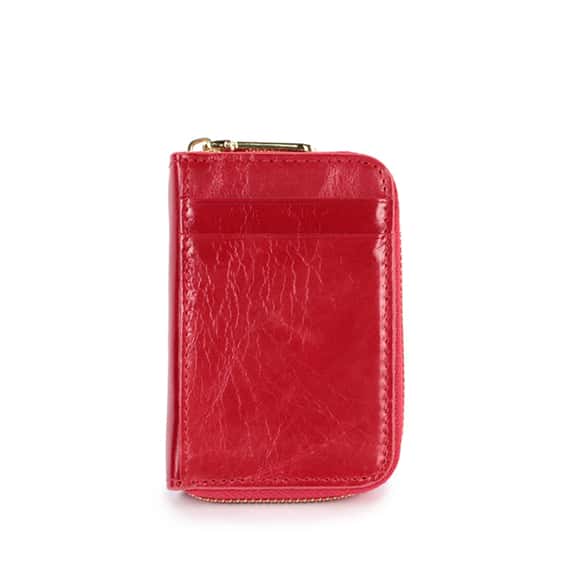 風琴式真皮卡片夾