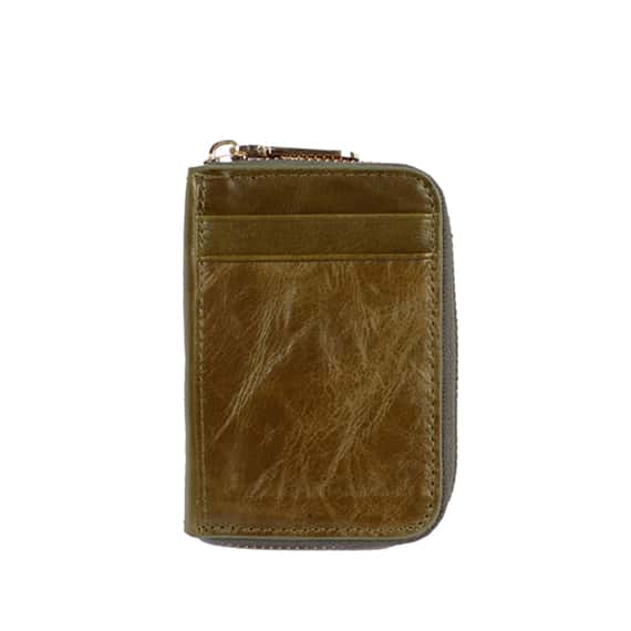 風琴式真皮卡片夾