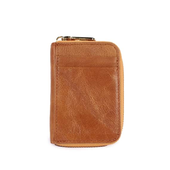 風琴式真皮卡片夾