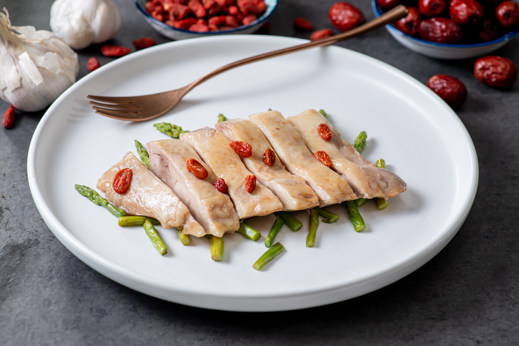 舒肥無骨雞腿排 - 黑香麻油 160g/包│肉肉隊長│北港純正的黑麻油香氣十足│ 宵夜/備餐/低脂/野餐/露營