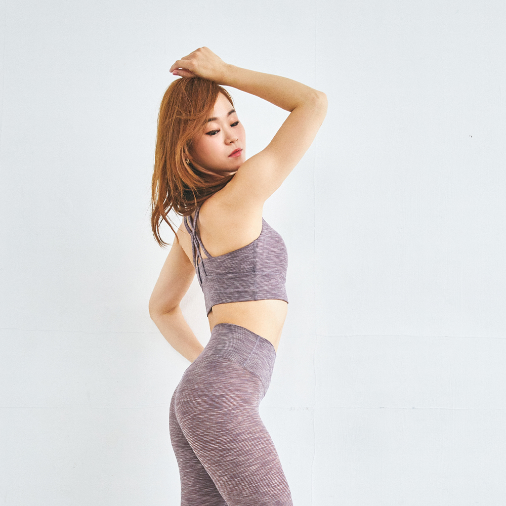 美麗飛棉感渲染X-DYED美背細帶交叉BRA( X-DYED幻紫) / (X-DYED幻黑)3