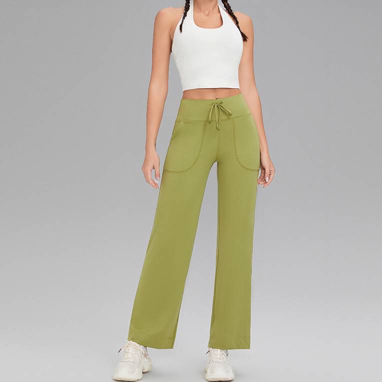 品牌嚴選-萊卡直筒瑜珈長褲