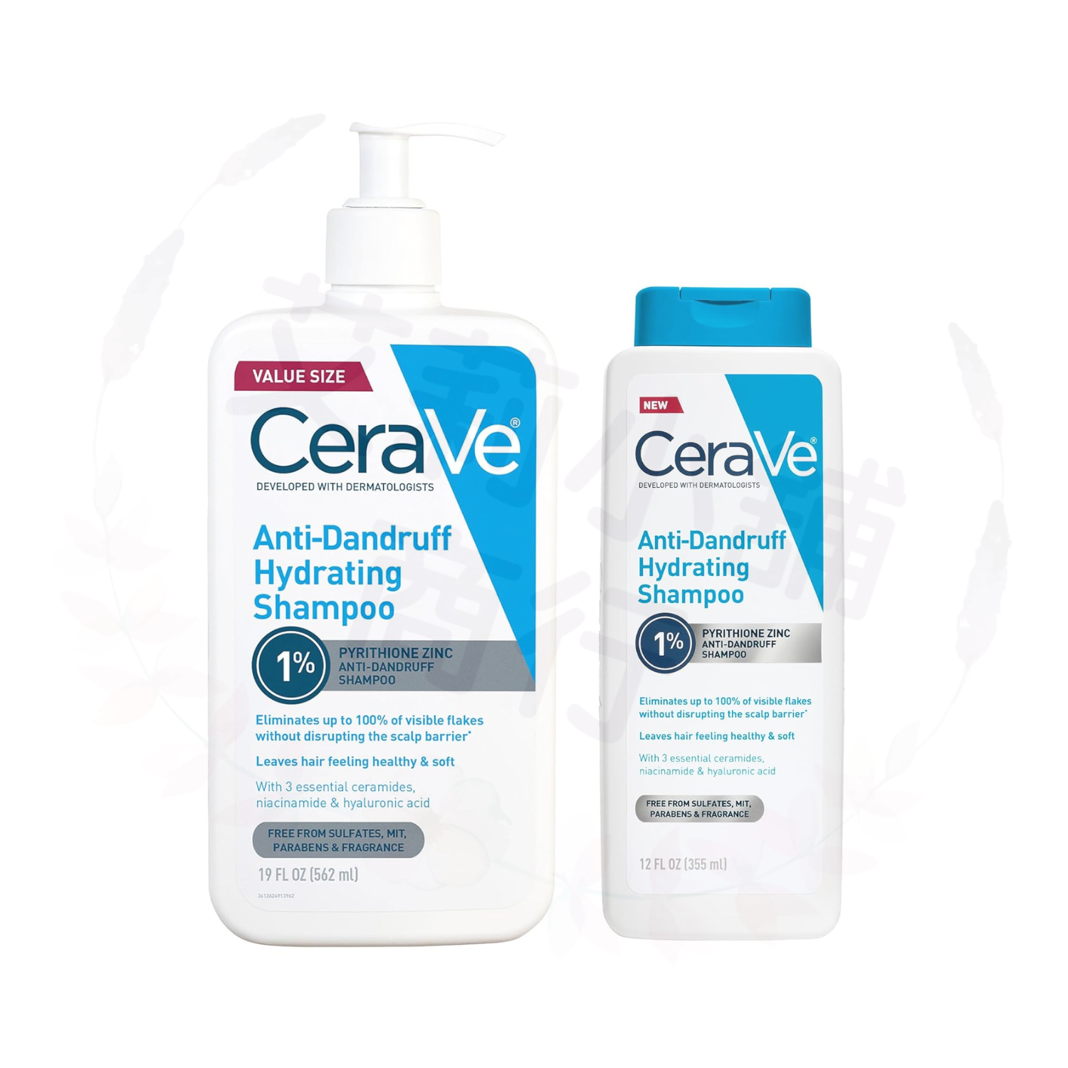 Cerave Anti-Dandruff Hydrating Shampoo 355ml / 562ml 去屑保濕洗髮精1