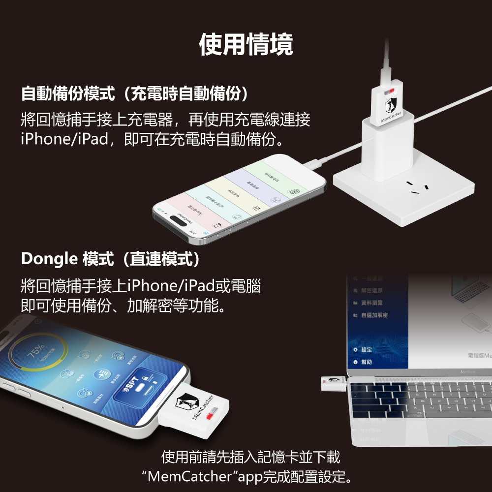 回憶捕手 Link B款-Windows/macOS/iPhone/iPad 跨系統 加密備份豆腐頭5