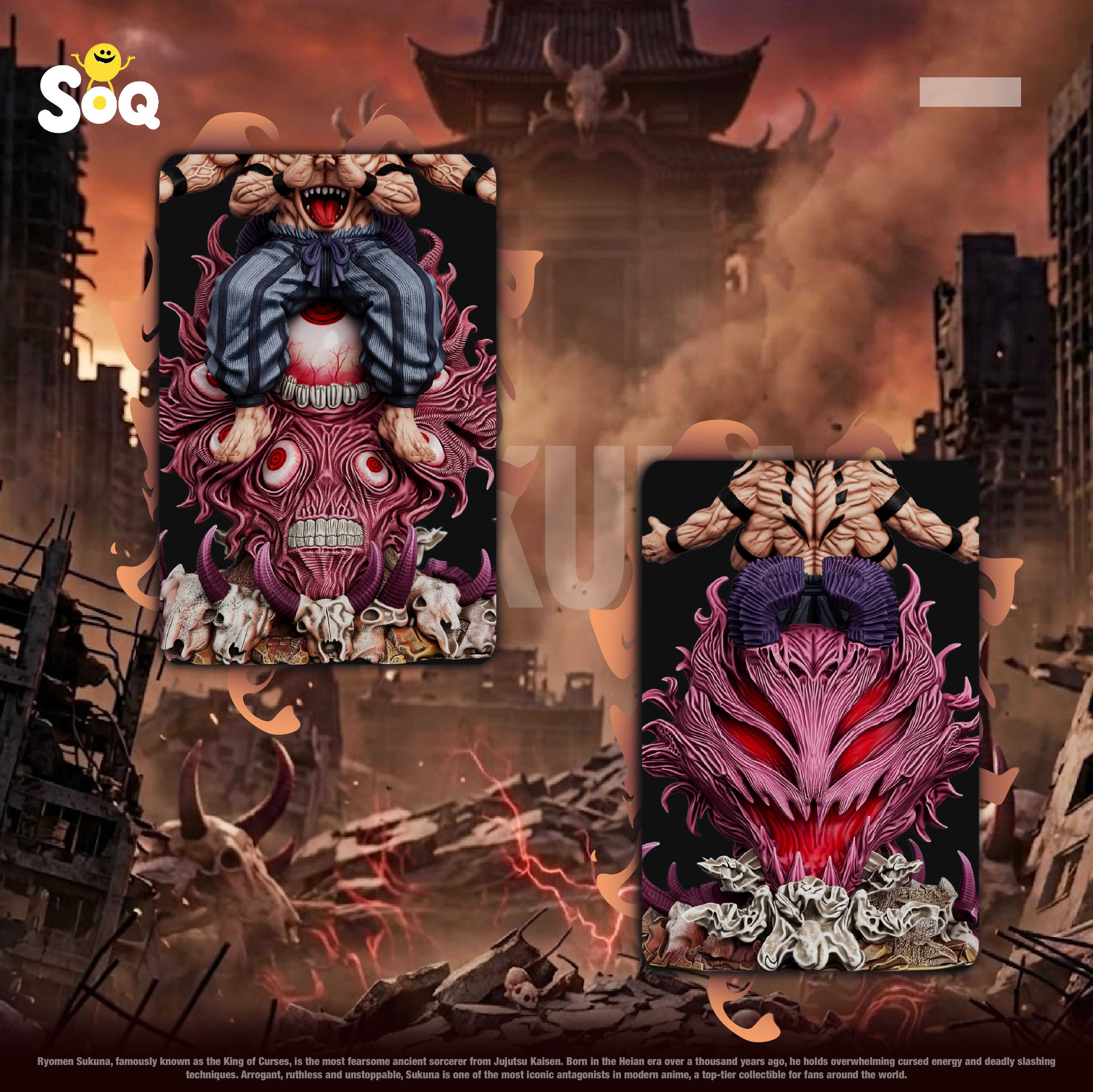 【預購】咒術迴戰 桌面小擺件第五彈 兩面宿儺2.0 X SOQ-Studio4
