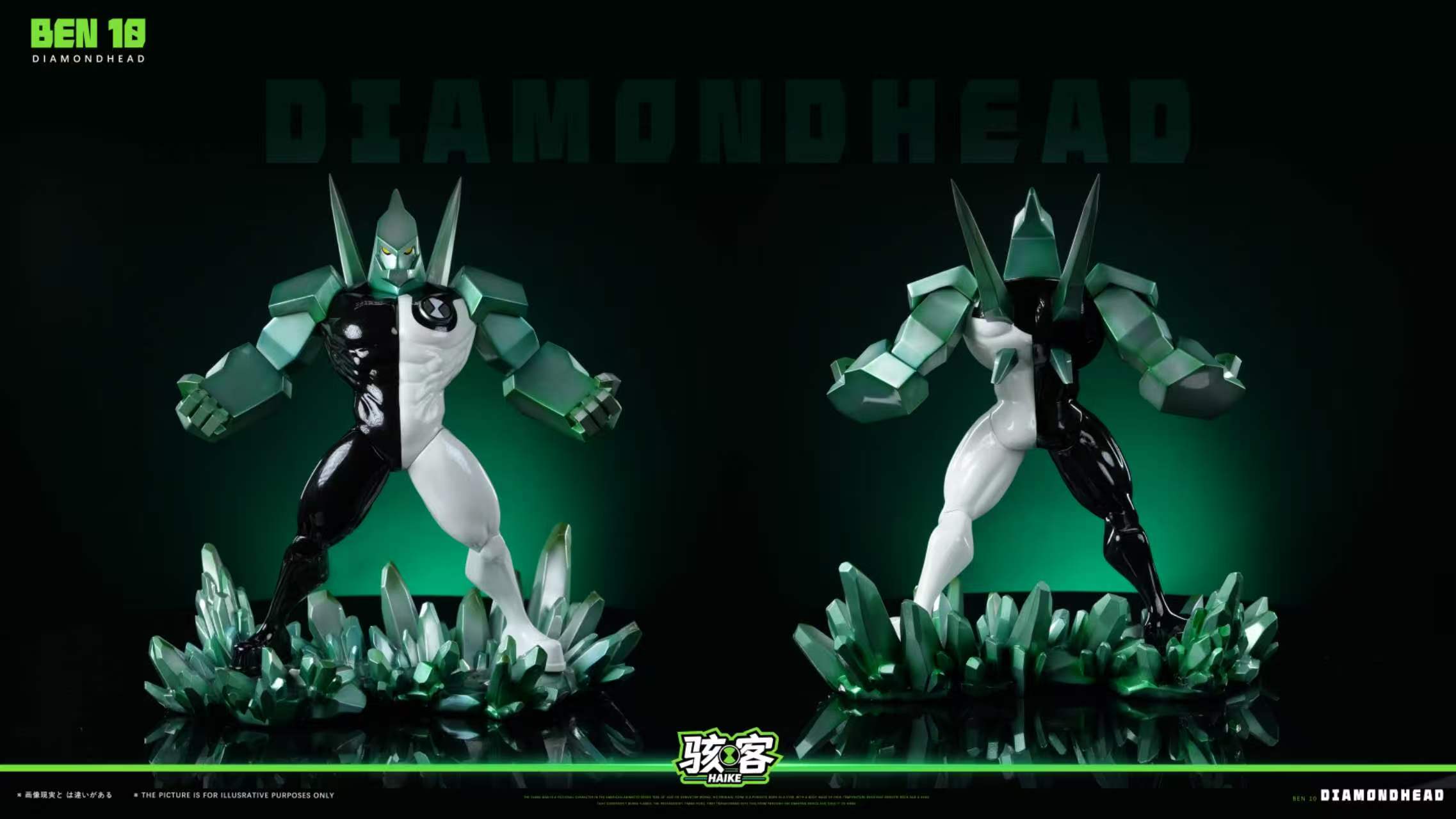 【預購】Ben 10 火焰人Heatblast&鑽石戰神Diamondhead X 駭客工作室5