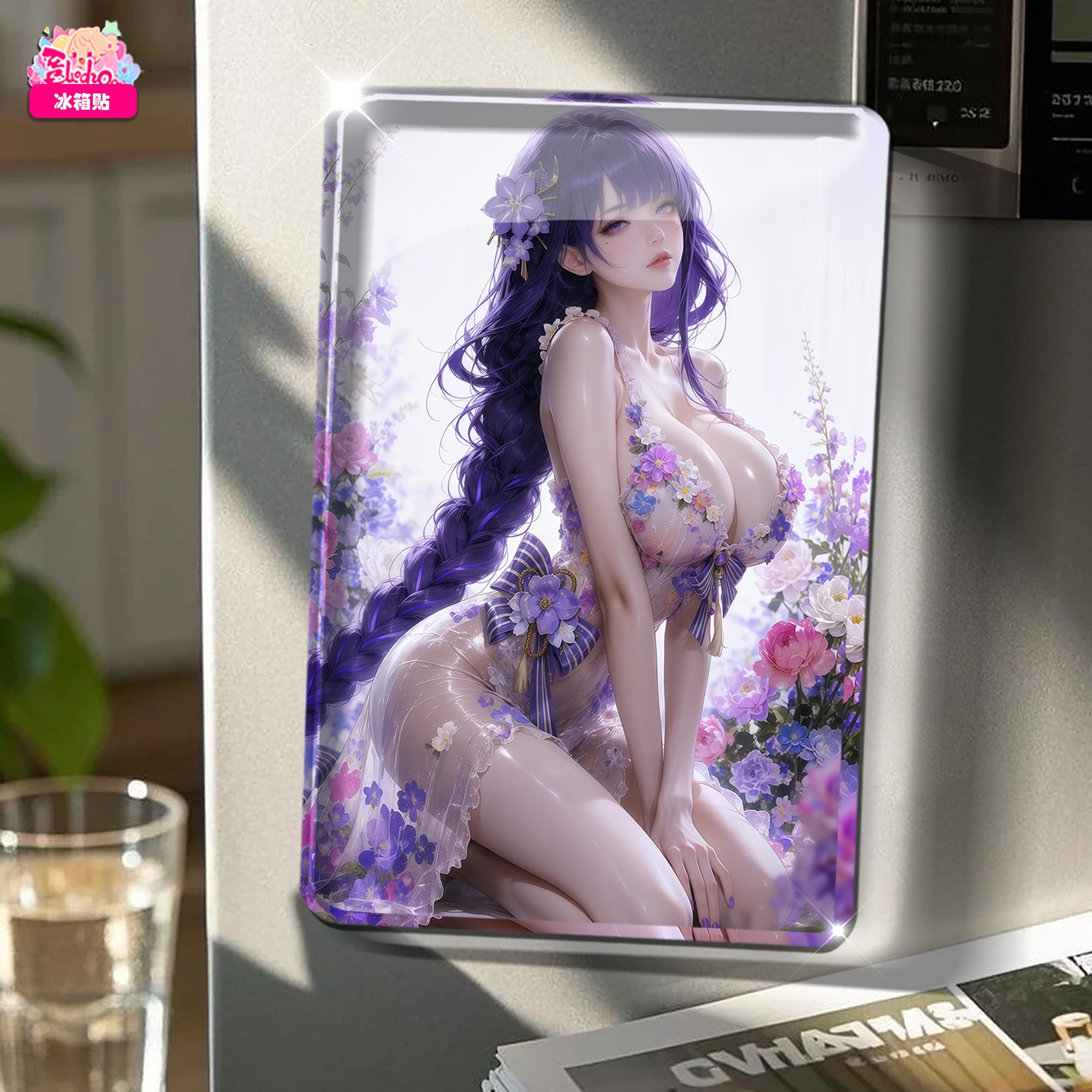 【預購】原神 花魁 雷電將軍 8k主題超清裝飾畫 X 阿喵畫社7