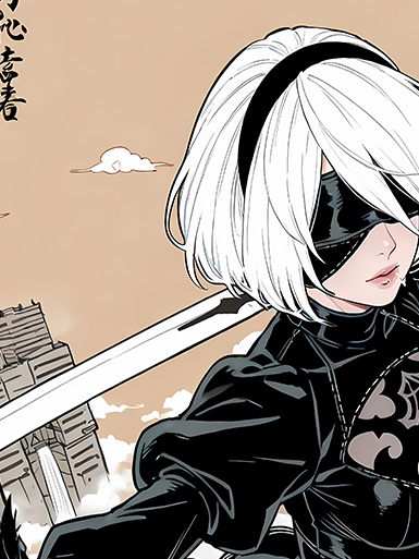【預購】尼爾自動人形《出擊2B》遊戲裝飾畫&冰箱貼 X 巴洛克工作室5