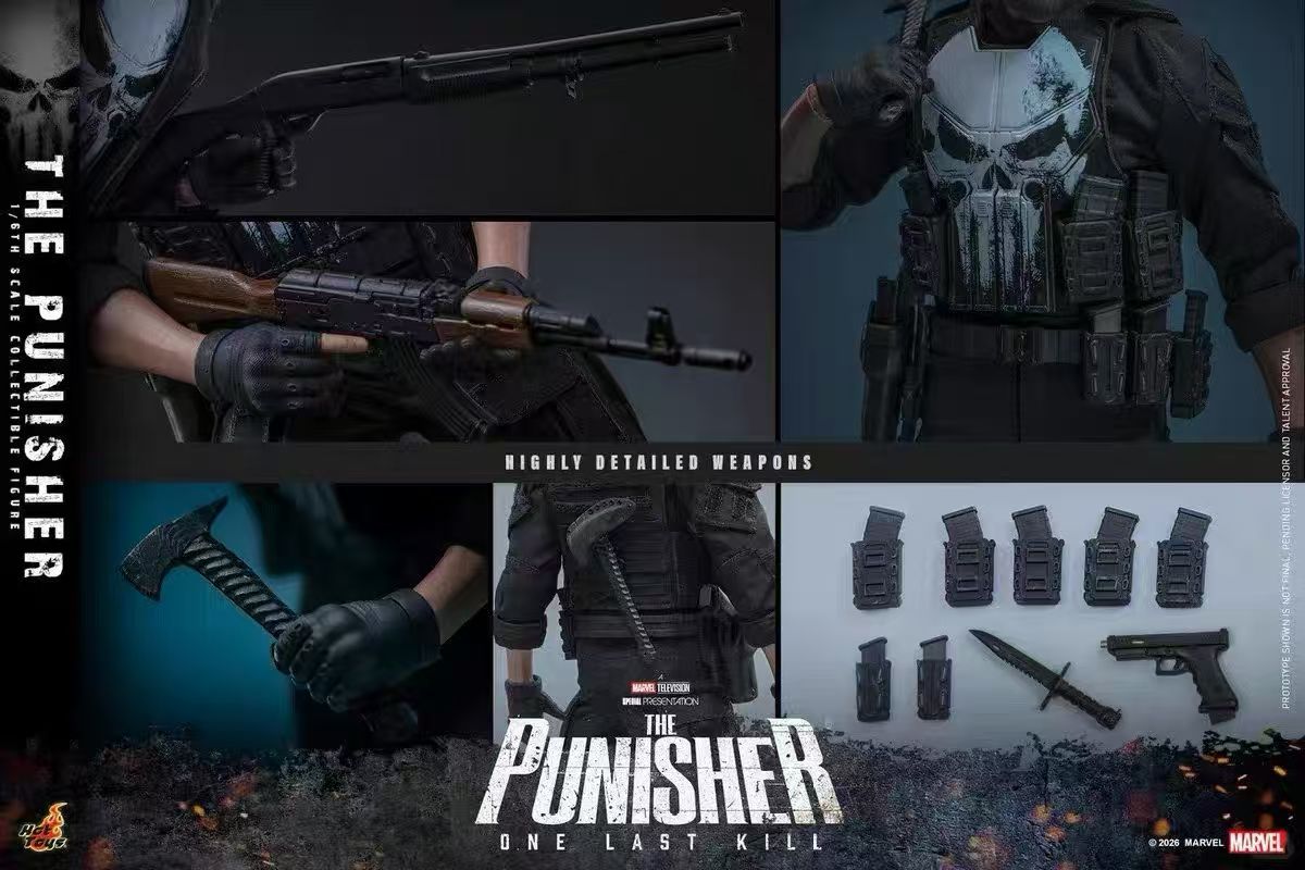 【預購】Marvel漫威《制裁者:最後一擊》可動人偶 TMS190 - 懲罰者 X HOTTOYS(HT)3