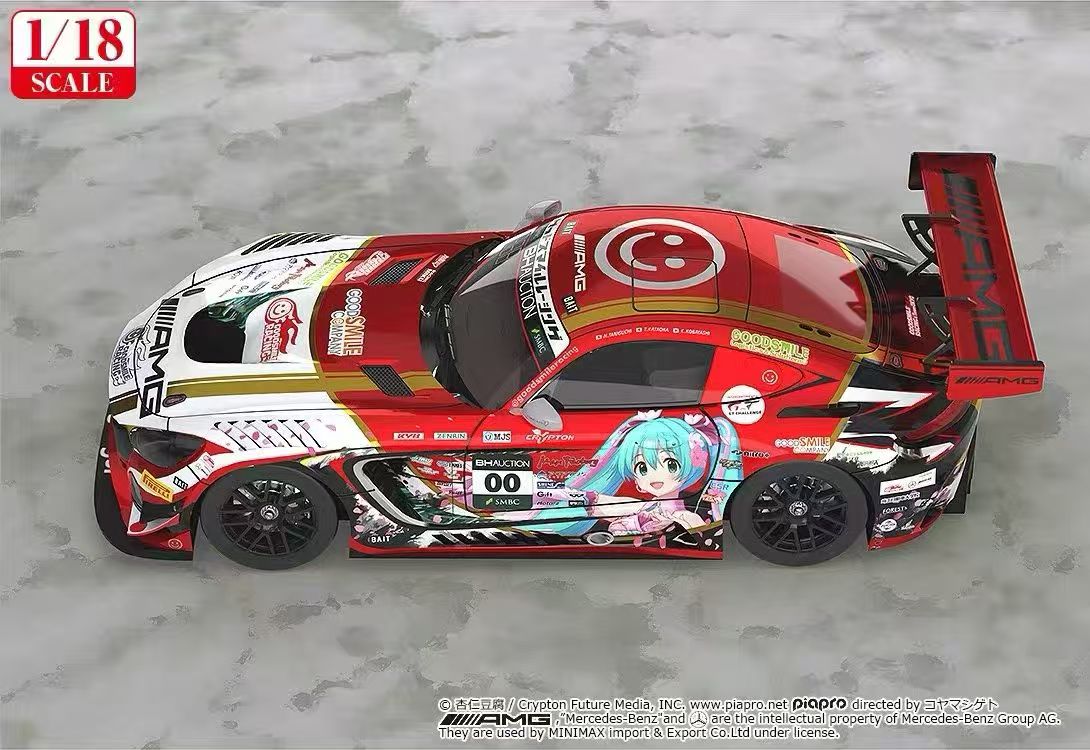 【售罄展示追加請私訊客服@toystationtw】Good Smile 初音未來 AMG 開幕戰痛車 車模 Ver. 再版 X GSC8