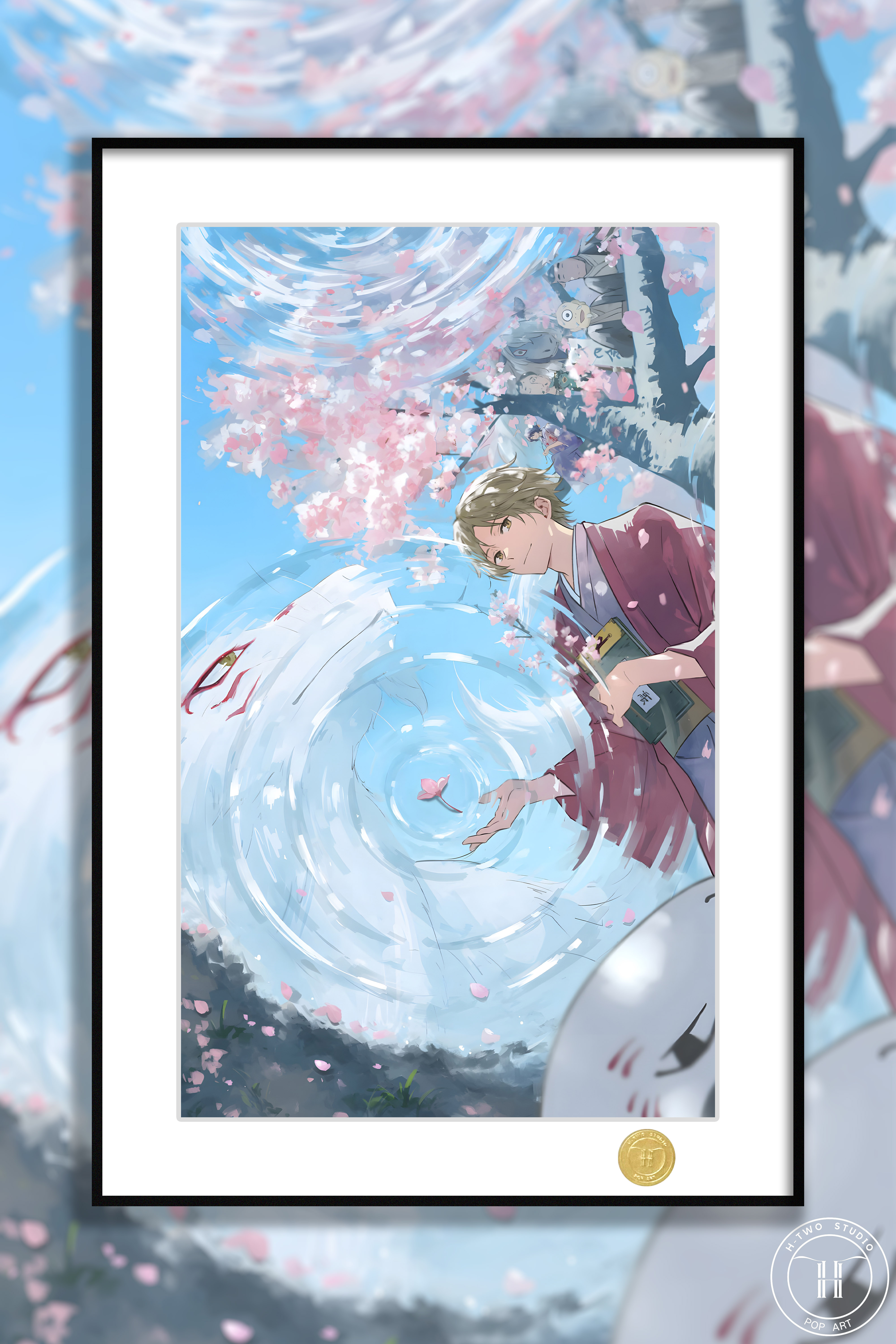 【預購】夏目友人帳《夏目和斑》動漫裝飾畫 X H2工作室2