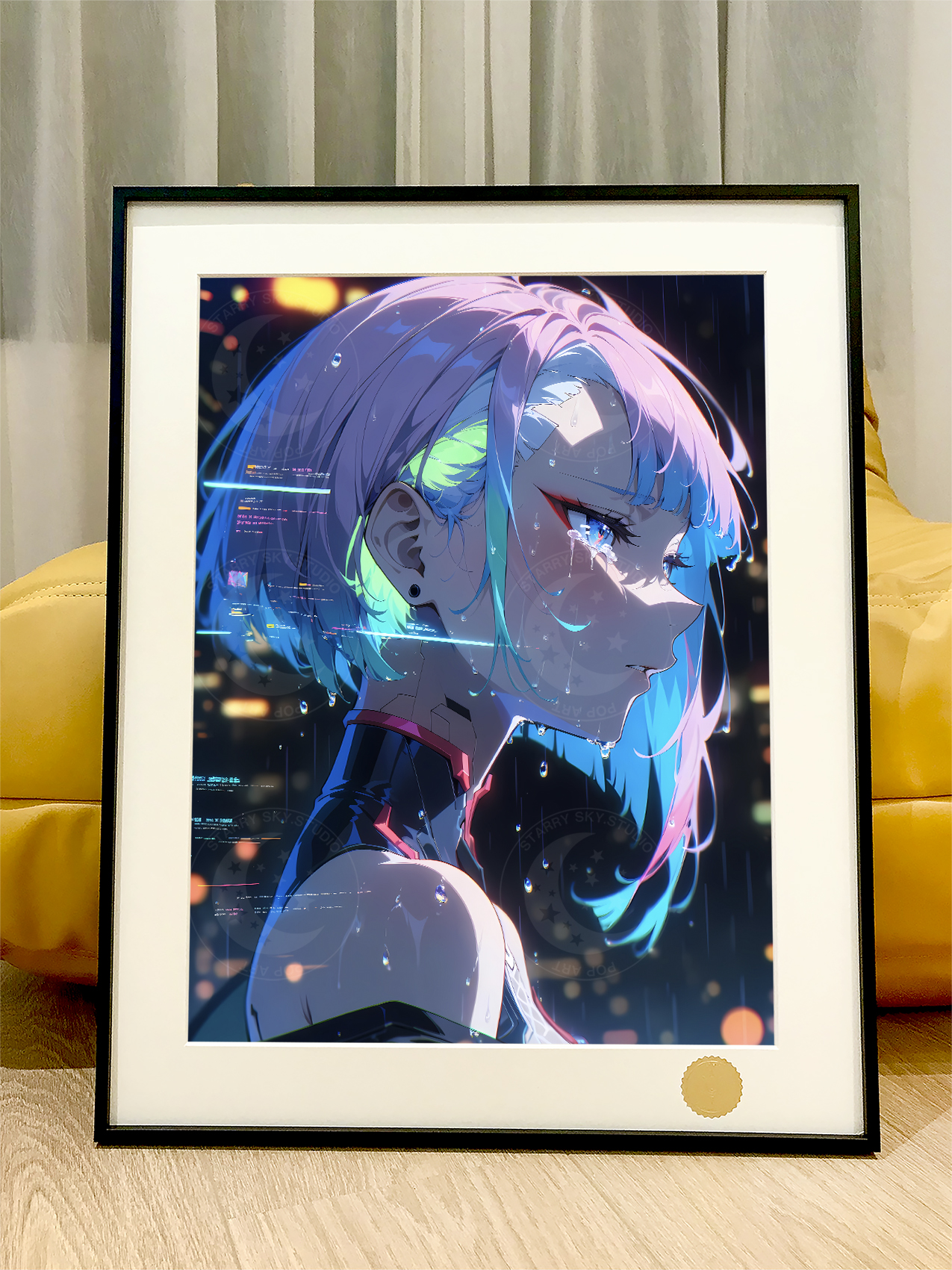 【預購】賽博朋克邊緣行者《露西之淚》動漫裝飾畫 X 星空工作室3