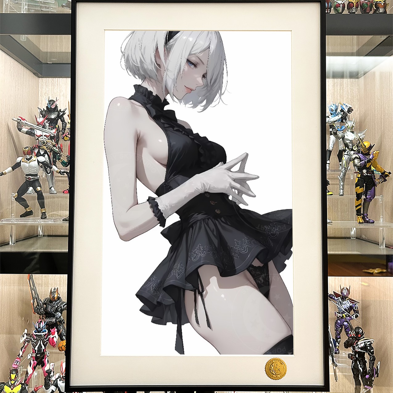 【預購】尼爾自動人形《黑裙2B》動漫裝飾畫 X 星空工作室1