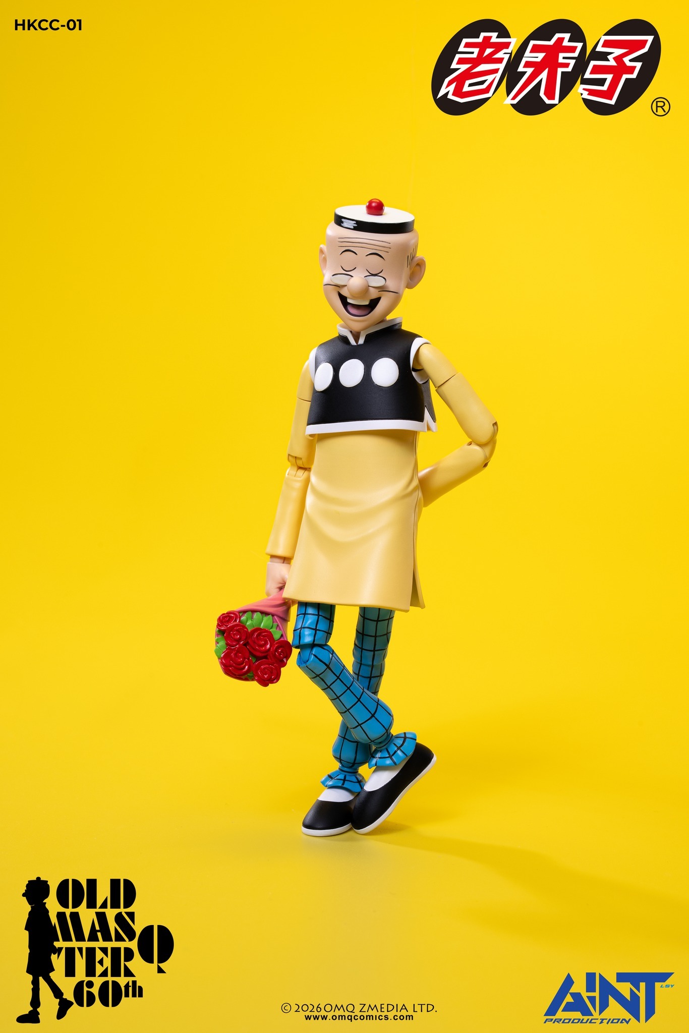 【售罄展示追加請私訊客服@toystationtw】1/12比例老夫子 60周年紀念版可動人偶 HKCC-01 再版 X AINT Production16