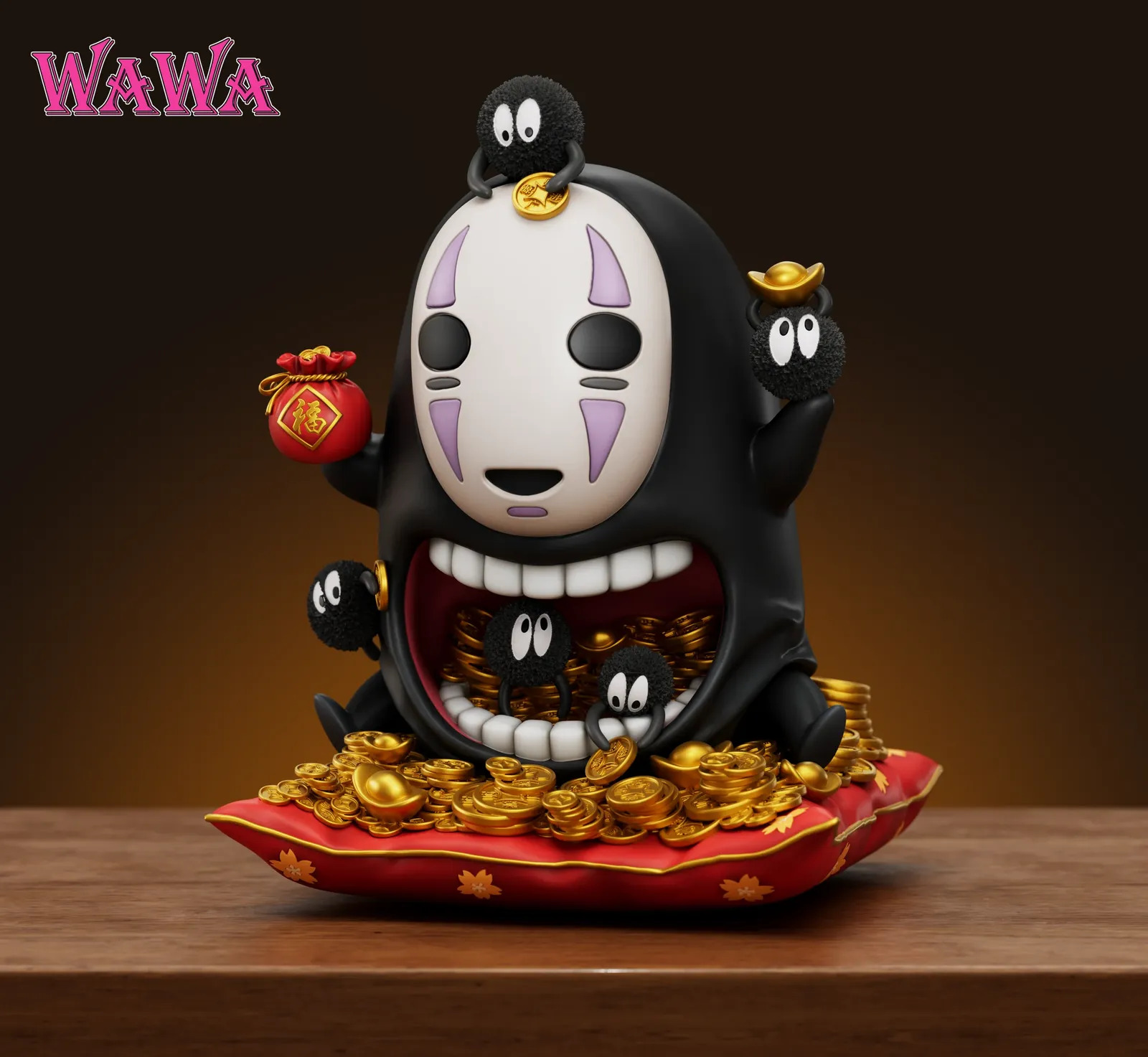 【現貨秒發】宮崎駿 招財無臉男2.0 X WAWA-Studio4