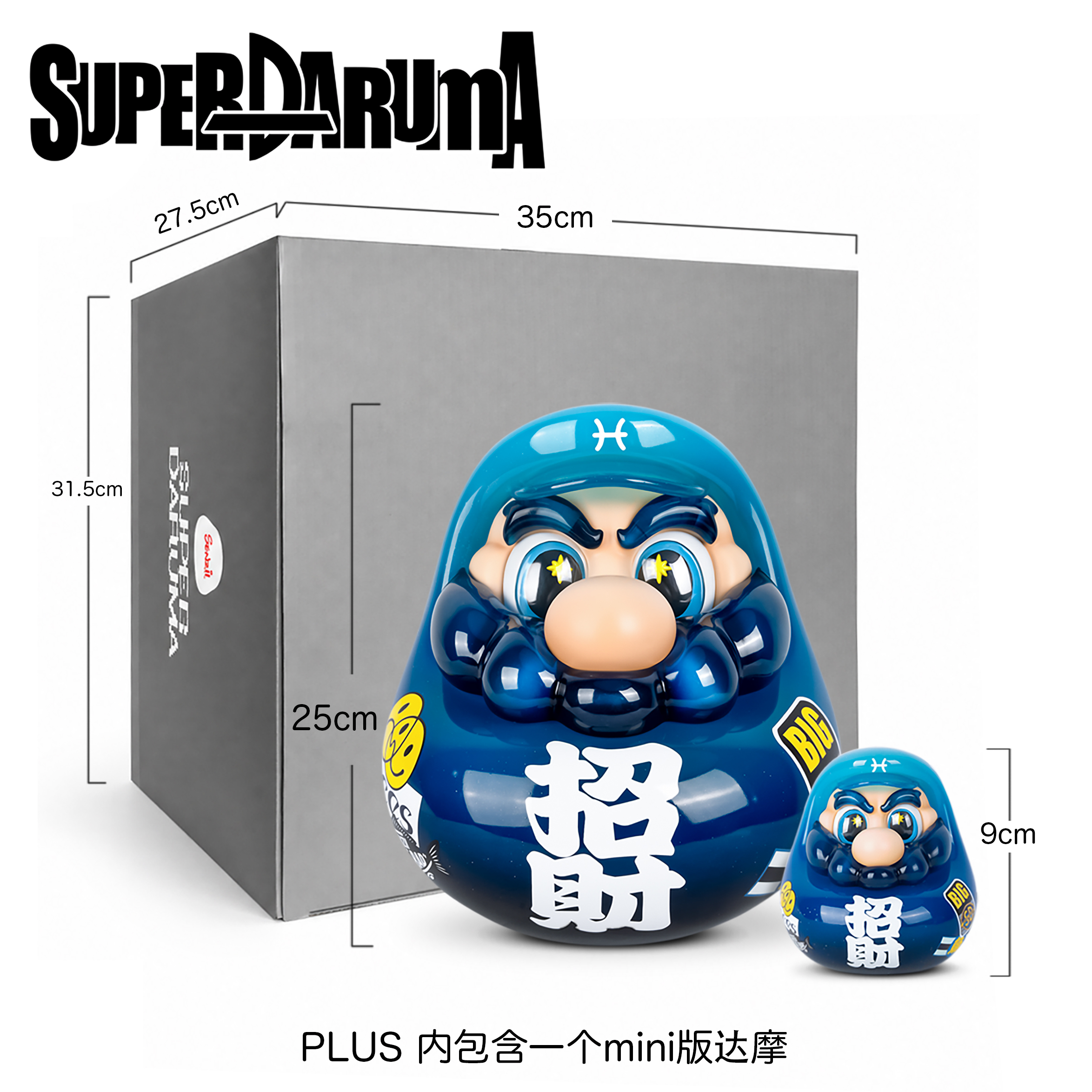 【預購】超級達摩SuperDaruma 第9代12宮系列第2彈《雙魚座·招財達摩》X SENZII千記商行+RICH PARK富饒的樂園8