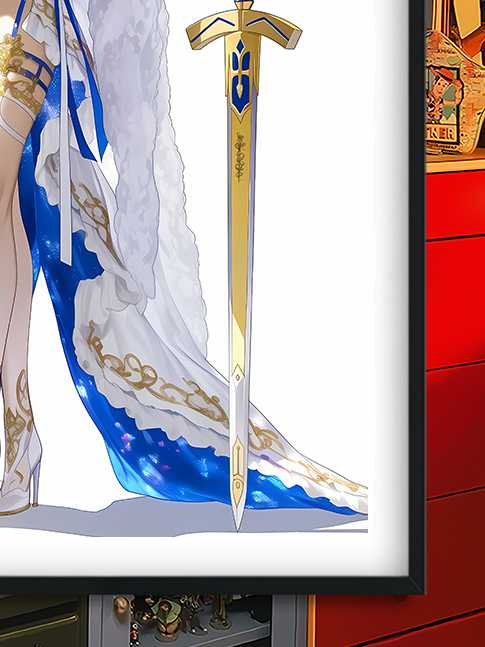 【預購】Fate/stay《白衣saber》裝飾畫&冰箱貼 X 巴洛克工作室6