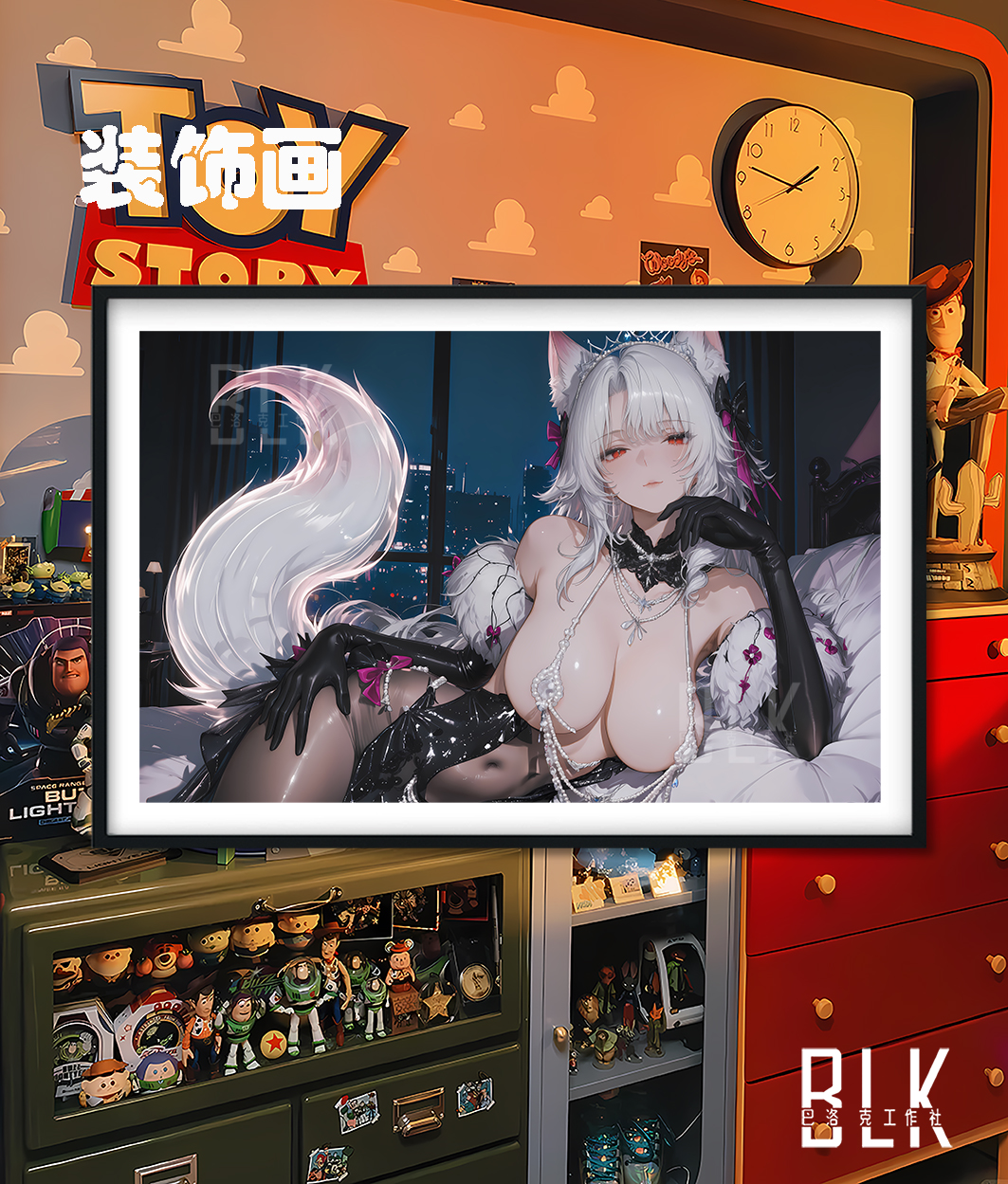 【預購】塵白禁區《側躺朧嫣》動漫裝飾畫&冰箱貼 X 巴洛克工作室4