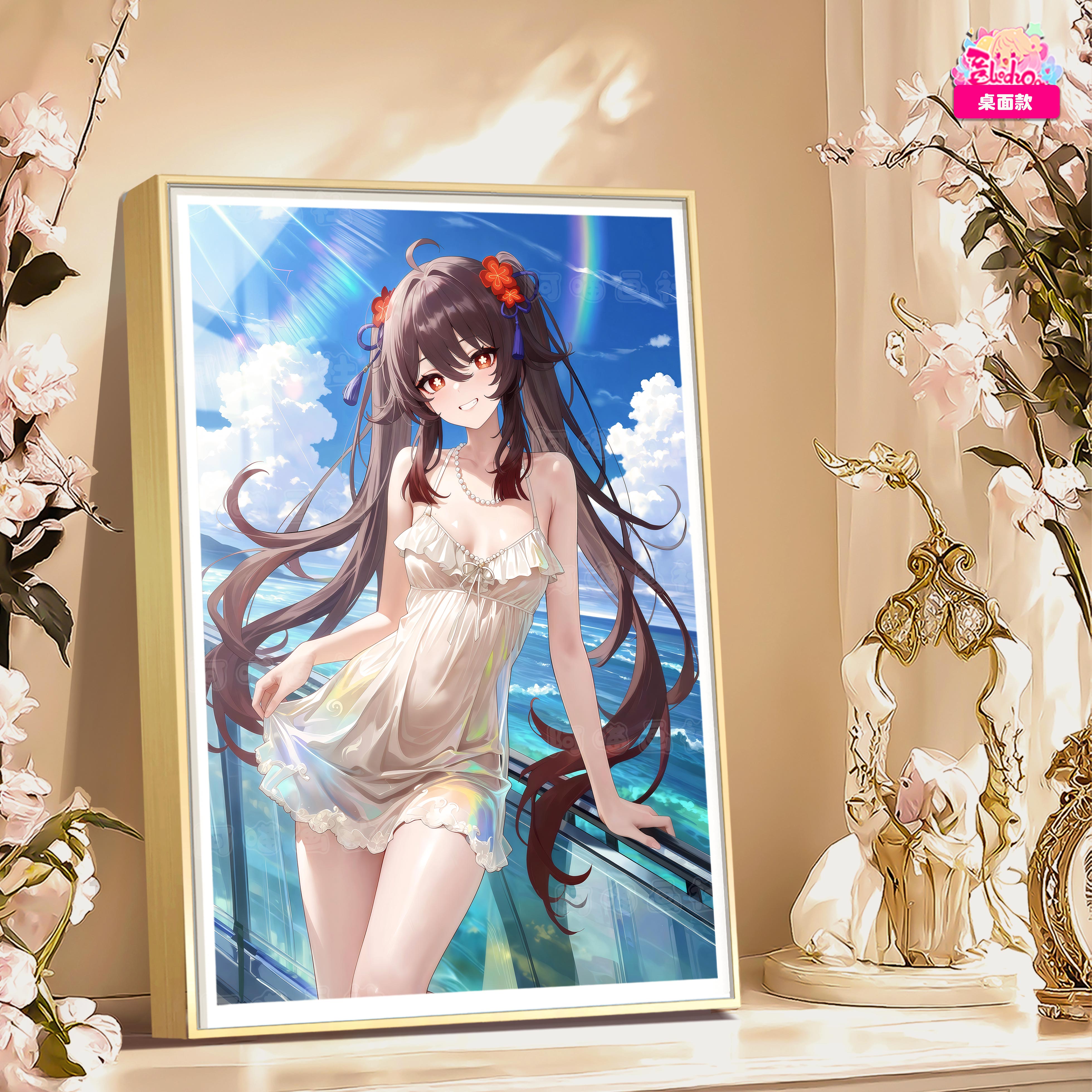 【預購】原神 海風吹吹 胡桃 8k主題超清裝飾畫 X 阿喵畫社4