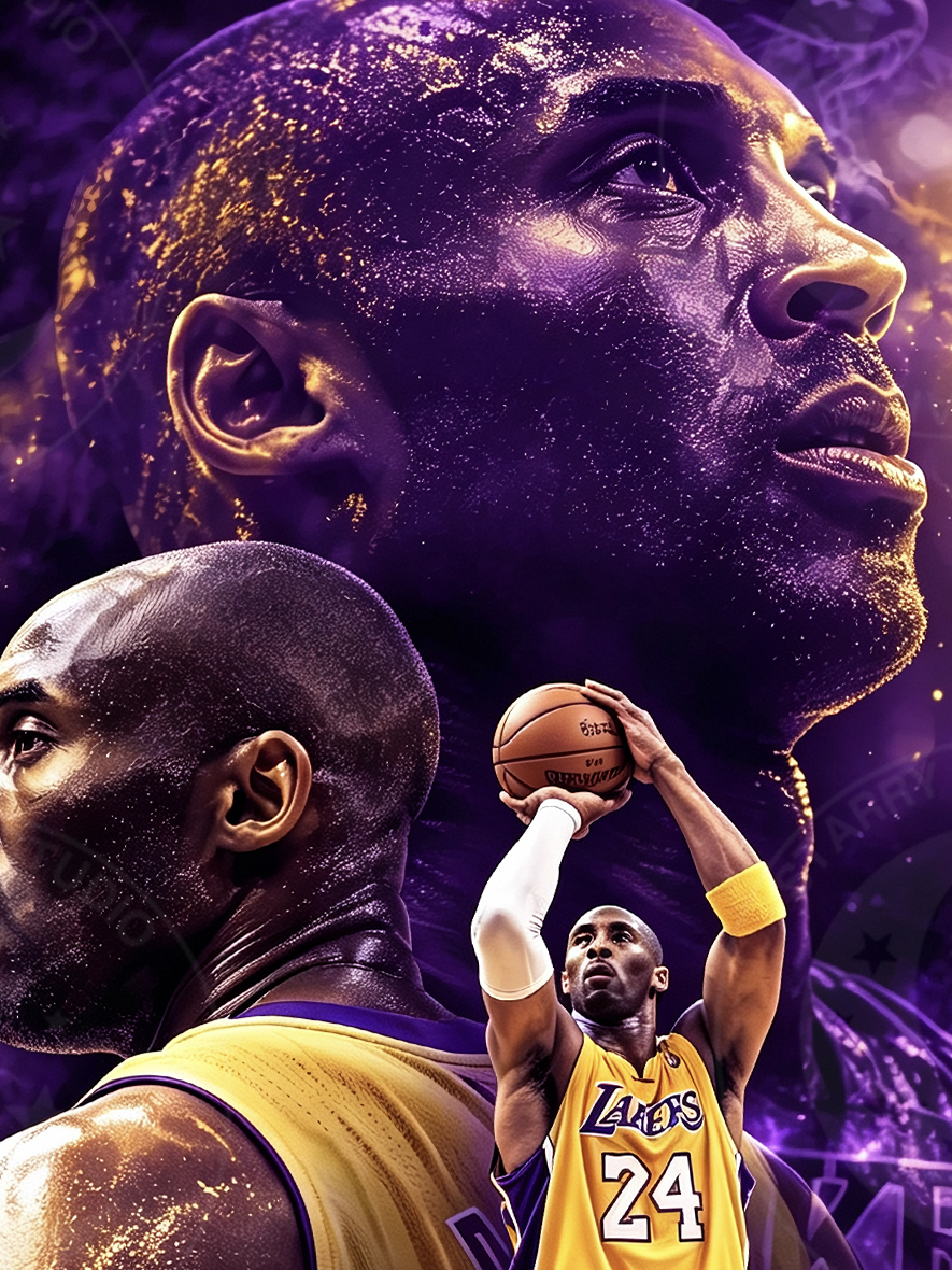 【預購】NBA《致科比》動漫裝飾畫 X 星空工作室5