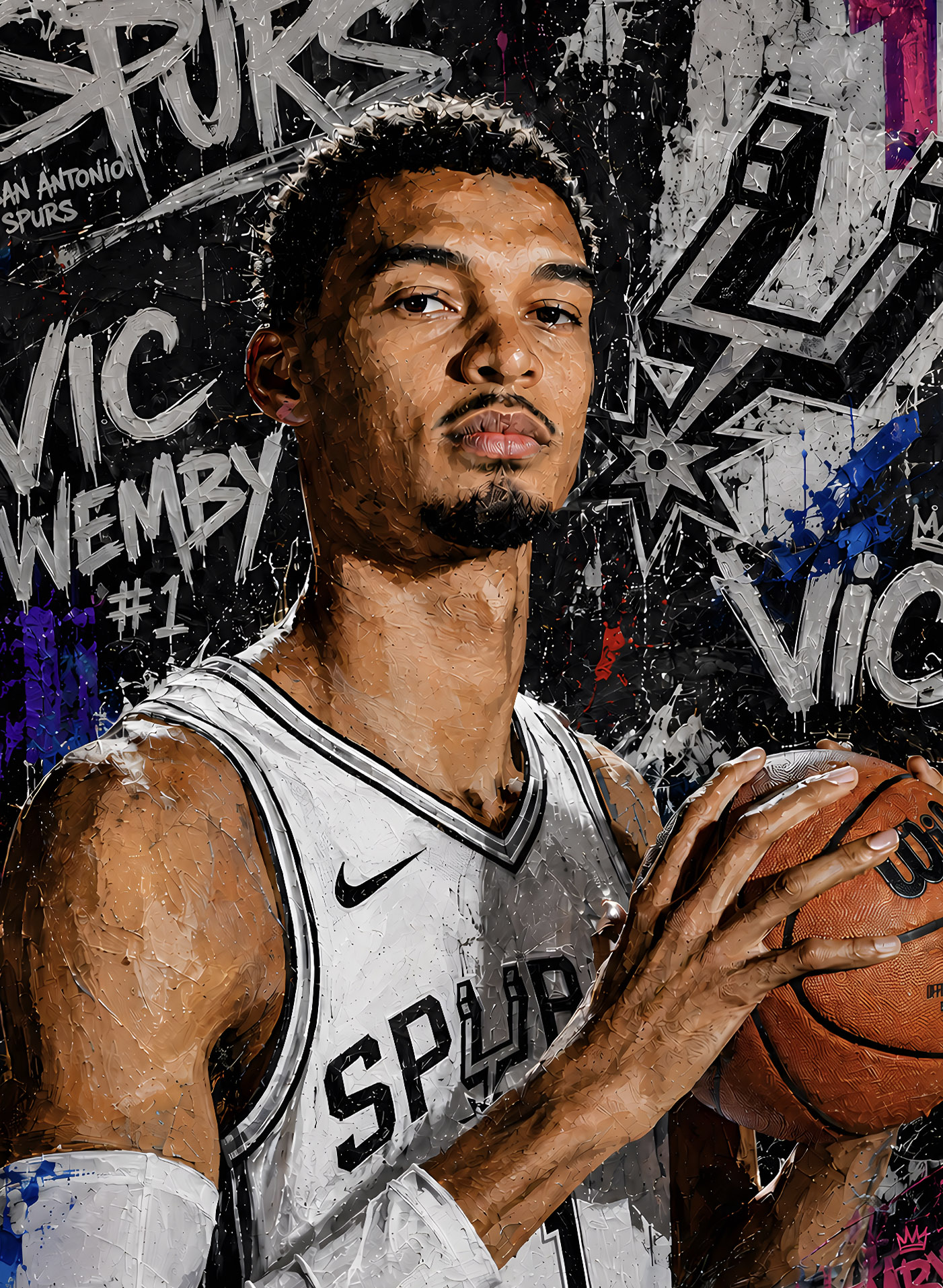 【預購】NBA《文班亞馬》裝飾畫 X H2工作室4