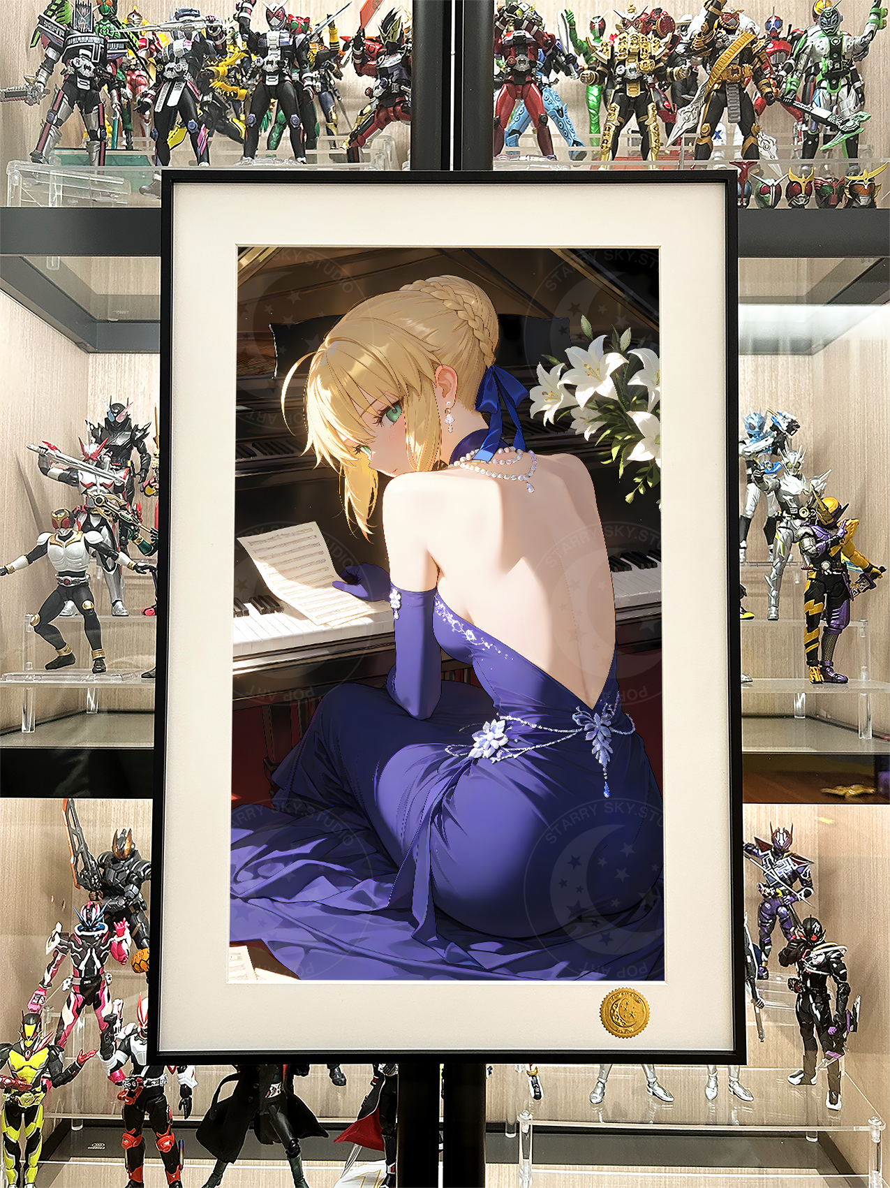 【預購】Fate《鋼琴saber》動漫裝飾畫 X 星空工作室2