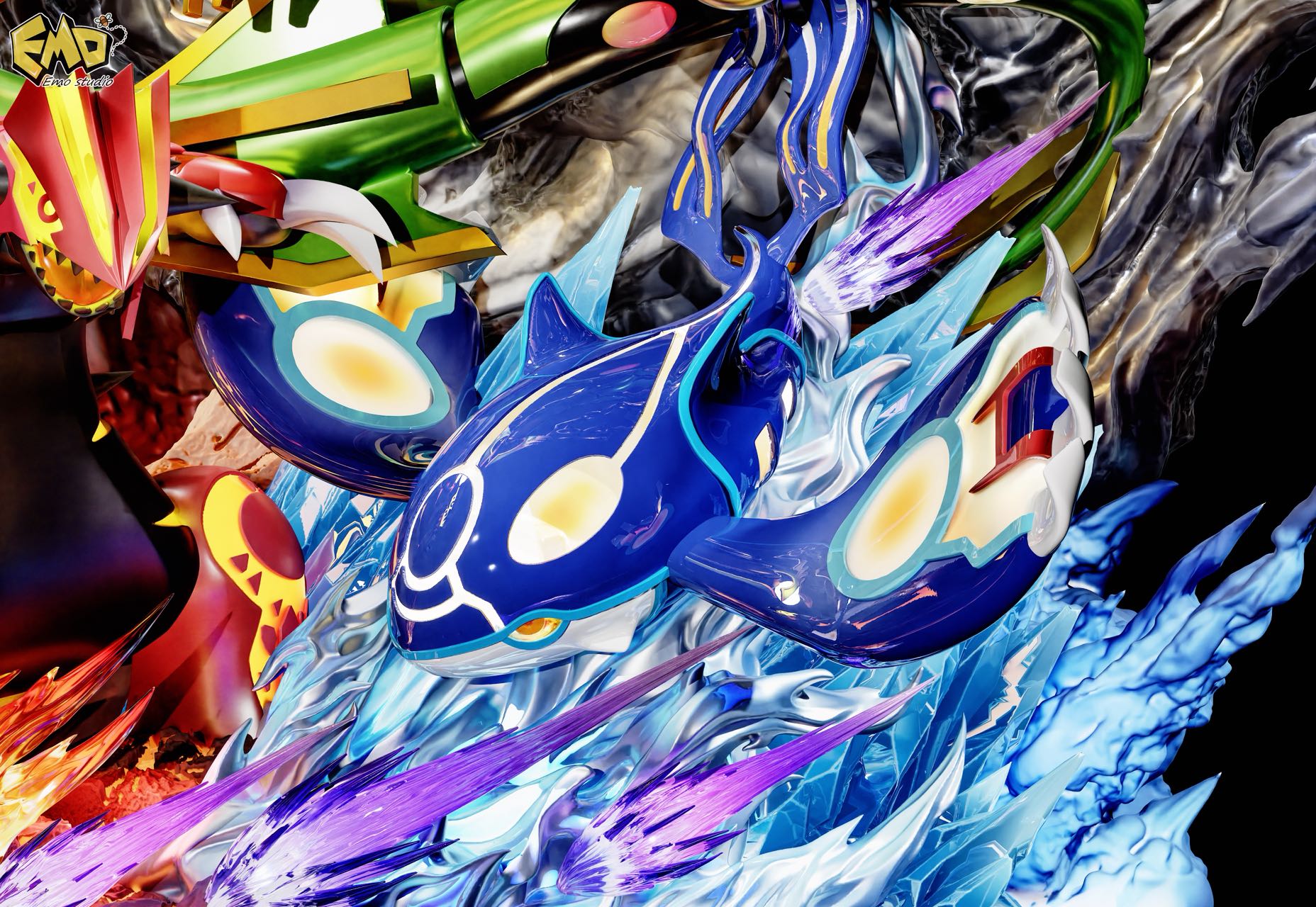 【預購】寶可夢 畢業雕像神獸系列002 三神 X Emo7