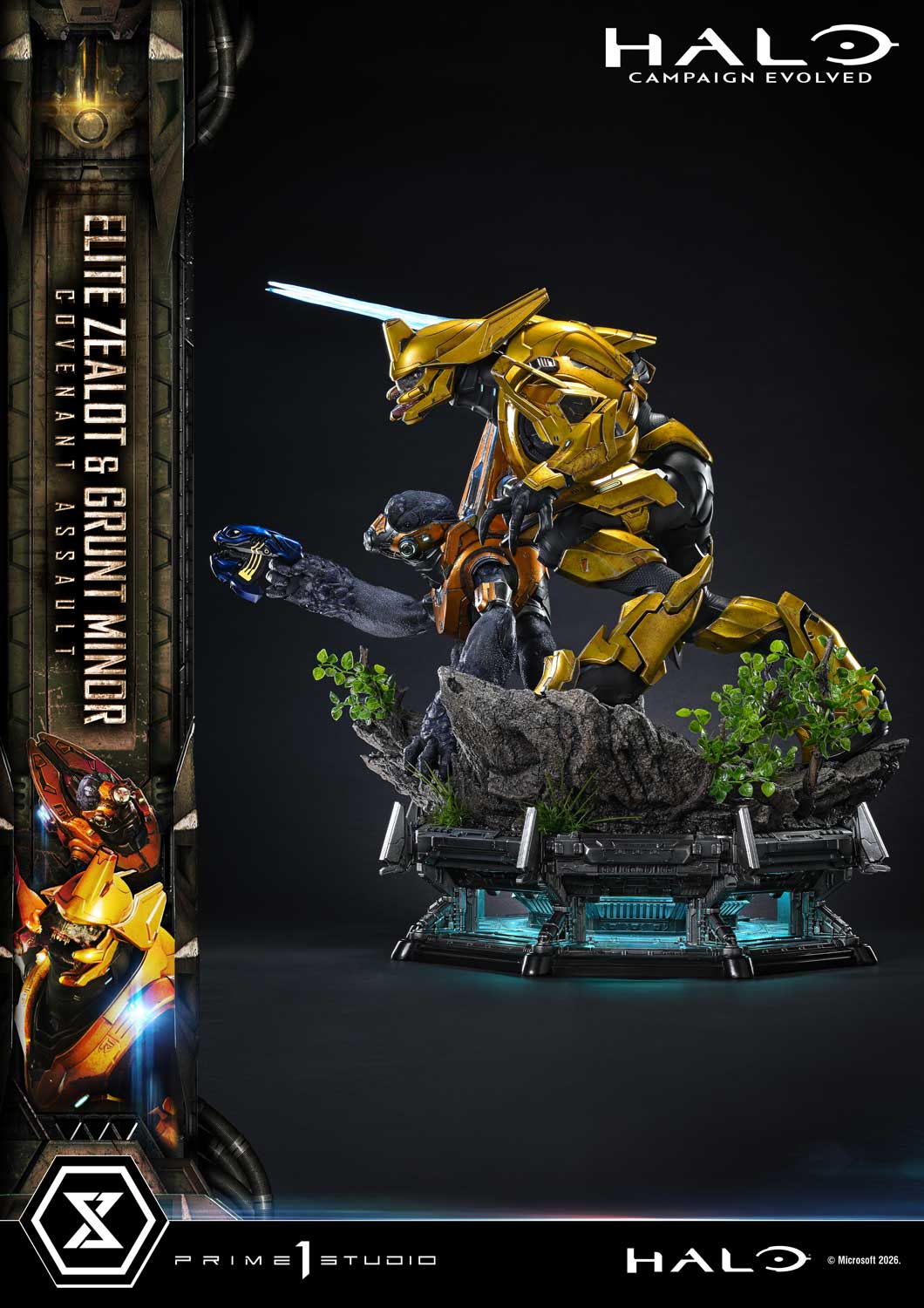 【預購】光環:戰役進化 精英狂戰士 與 初級咕嚕兵:星盟強襲 X Prime 1 Statue10