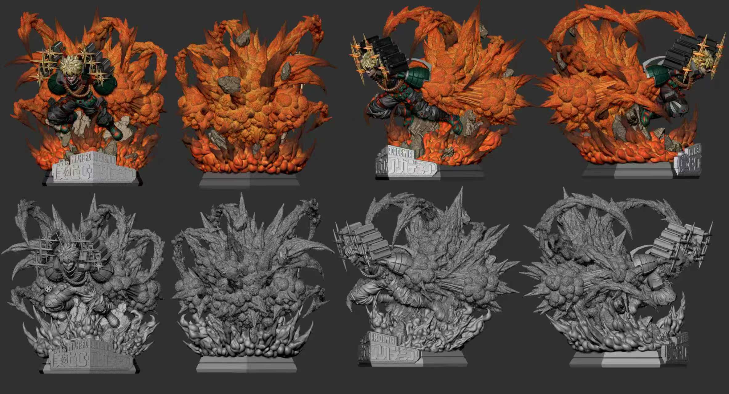 【現貨秒發】我的英雄學院 爆豪勝己1/6高品質雕像 X HERO-Studio10