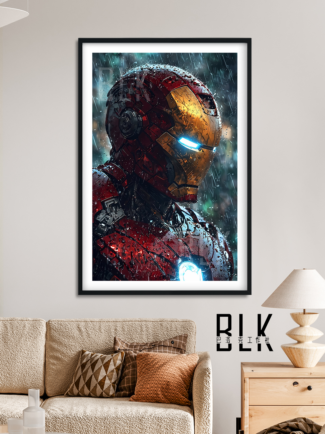 【預購】Marvel漫威《雨之鋼鐵人》動漫裝飾畫&冰箱貼 X 巴洛克工作室2
