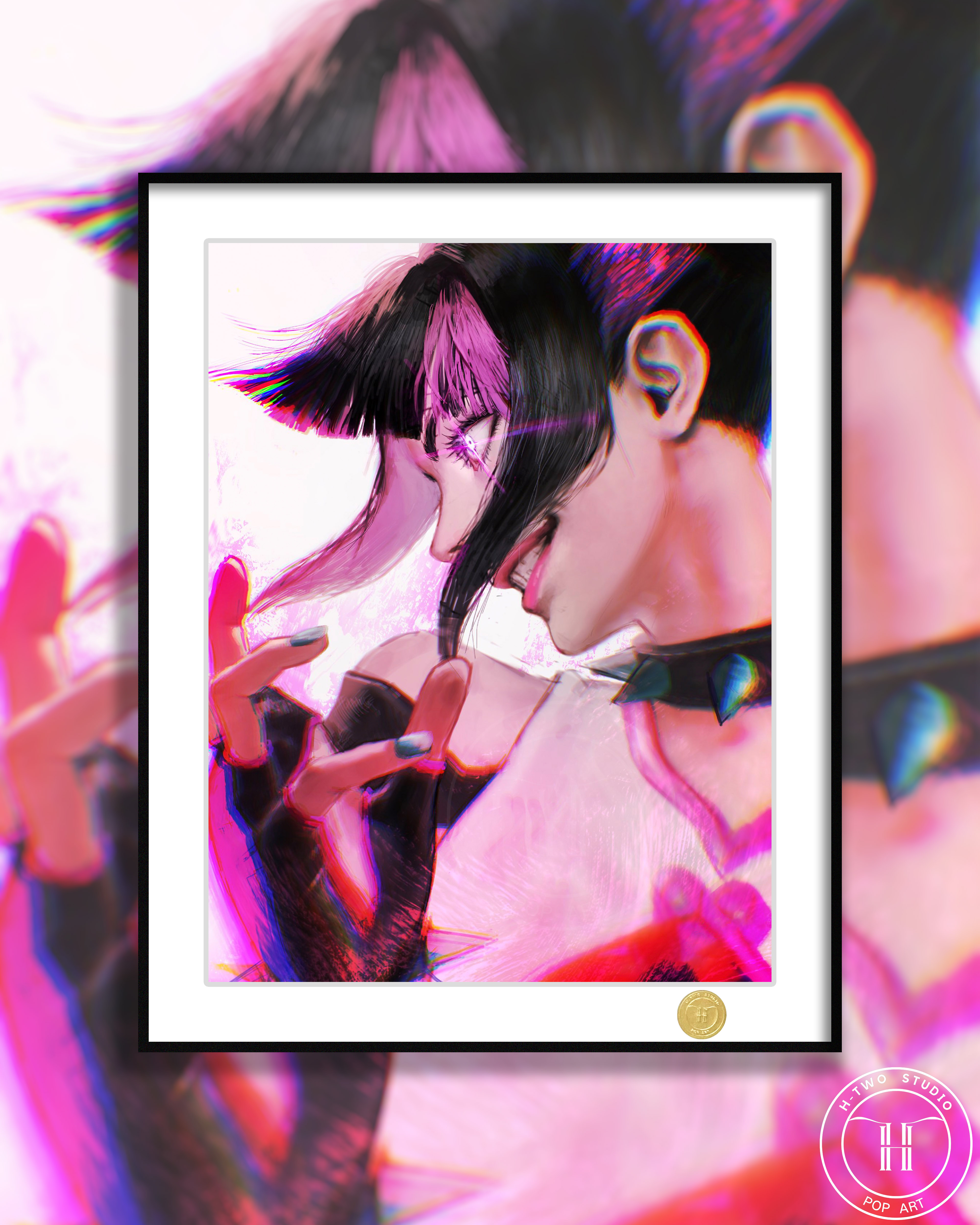 【預購】街頭霸王《韓蛛俐》動漫電競房裝飾畫 X H2工作室2