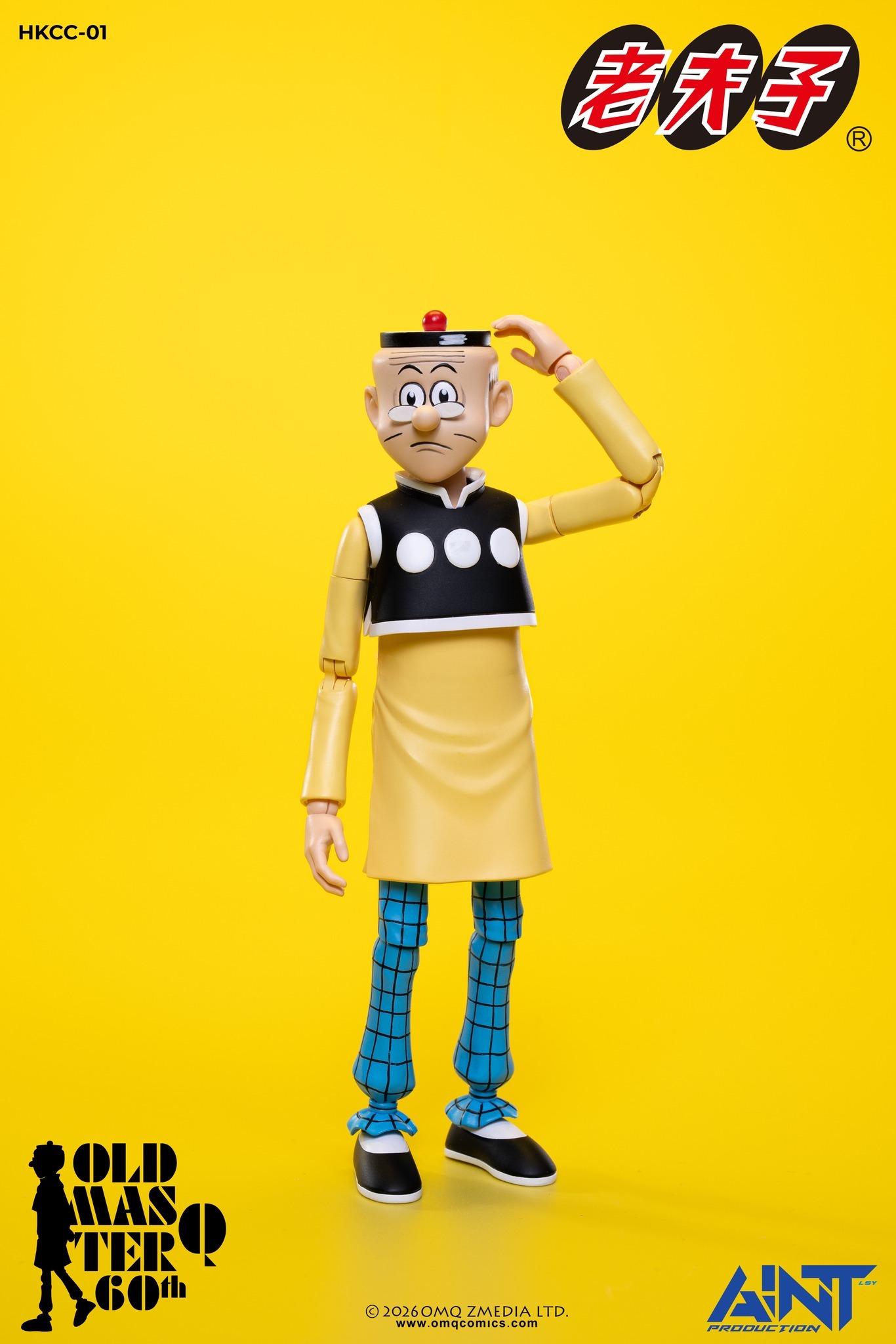 【售罄展示追加請私訊客服@toystationtw】1/12比例老夫子 60周年紀念版可動人偶 HKCC-01 再版 X AINT Production19