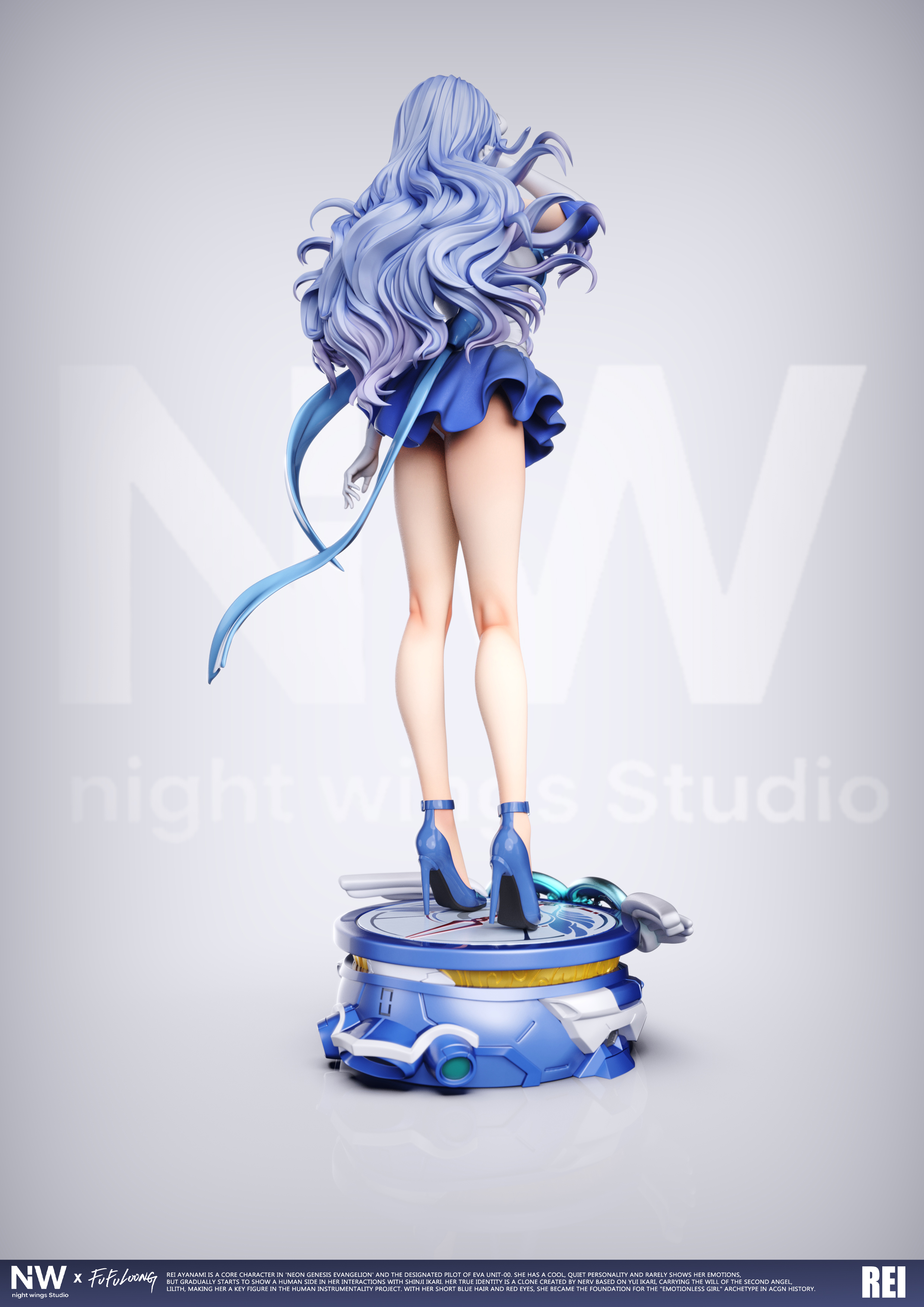 【售罄展示追加請私訊客服@toystationtw】Eva新世紀福音戰士 雙比例 雙版本 美少女綾波零 X Night Wing-Studio4