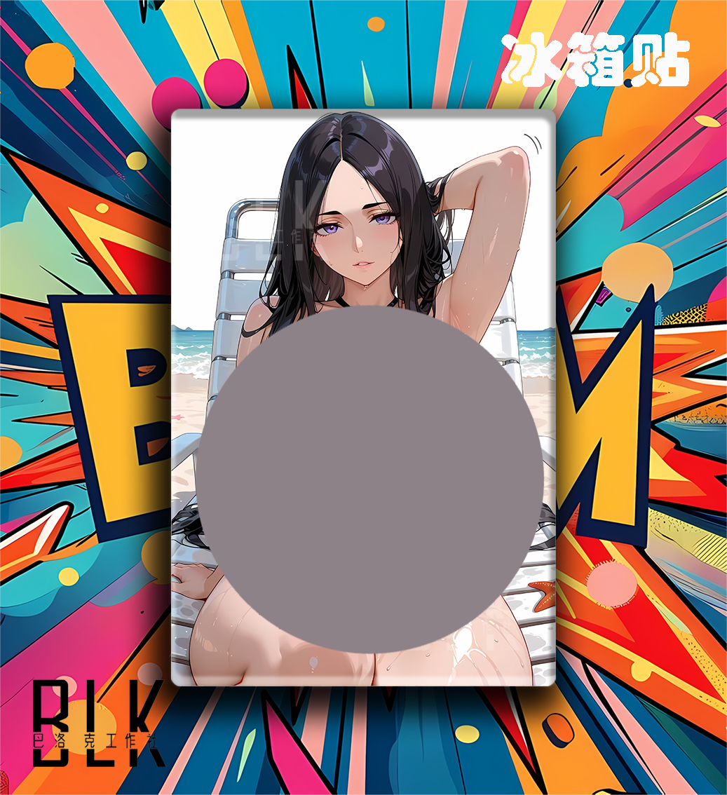 【預購】死神《沙灘卯之花烈》動漫裝飾畫&冰箱貼 X 巴洛克工作室3