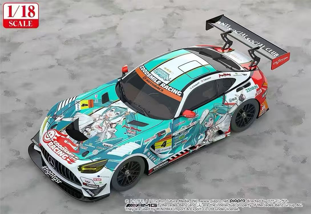 【售罄展示追加請私訊客服@toystationtw】Good Smile 初音未來 AMG 開幕戰痛車 車模 Ver. 再版 X GSC8