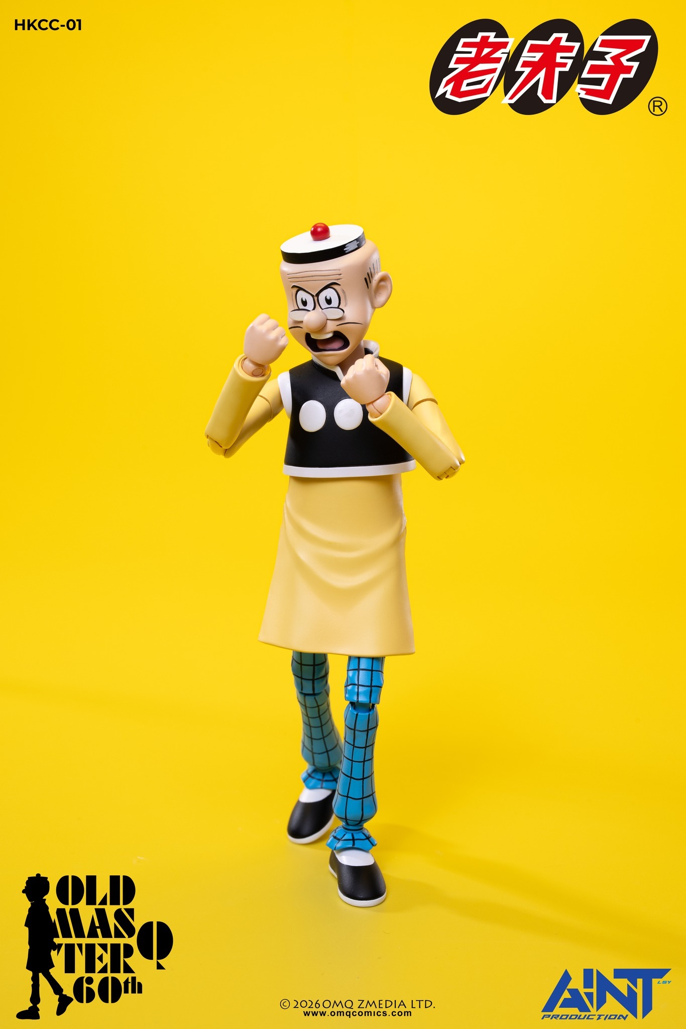 【售罄展示追加請私訊客服@toystationtw】1/12比例老夫子 60周年紀念版可動人偶 HKCC-01 再版 X AINT Production15