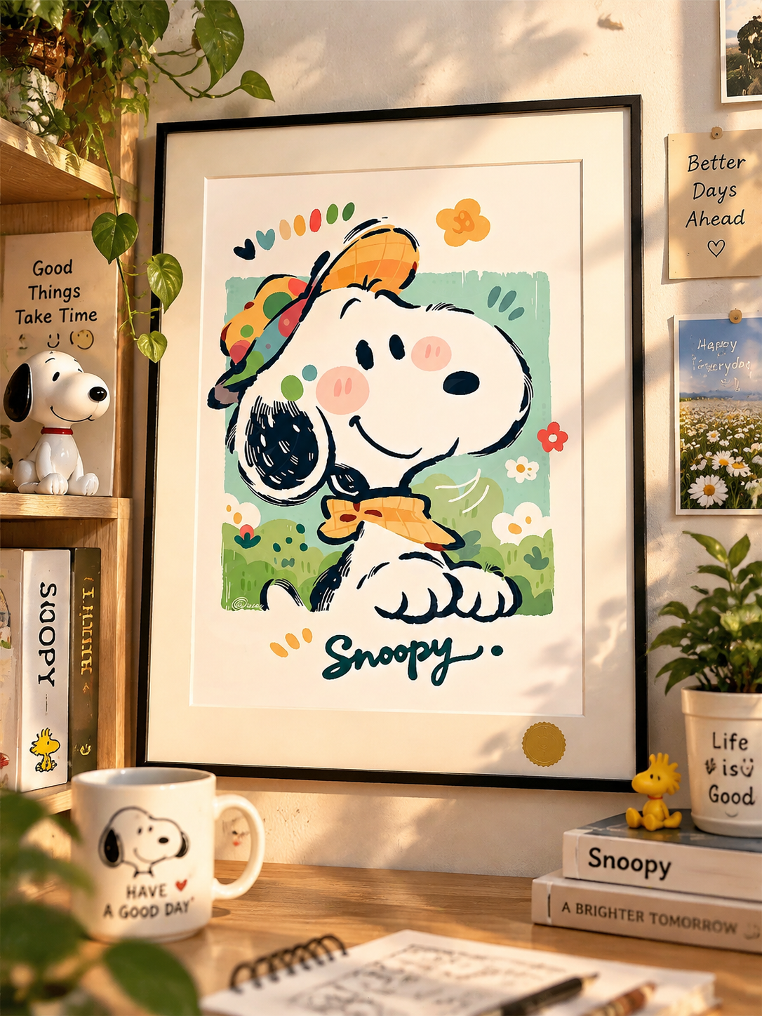 【預購】史努比《Snoopy》裝飾畫 X 星空工作室2