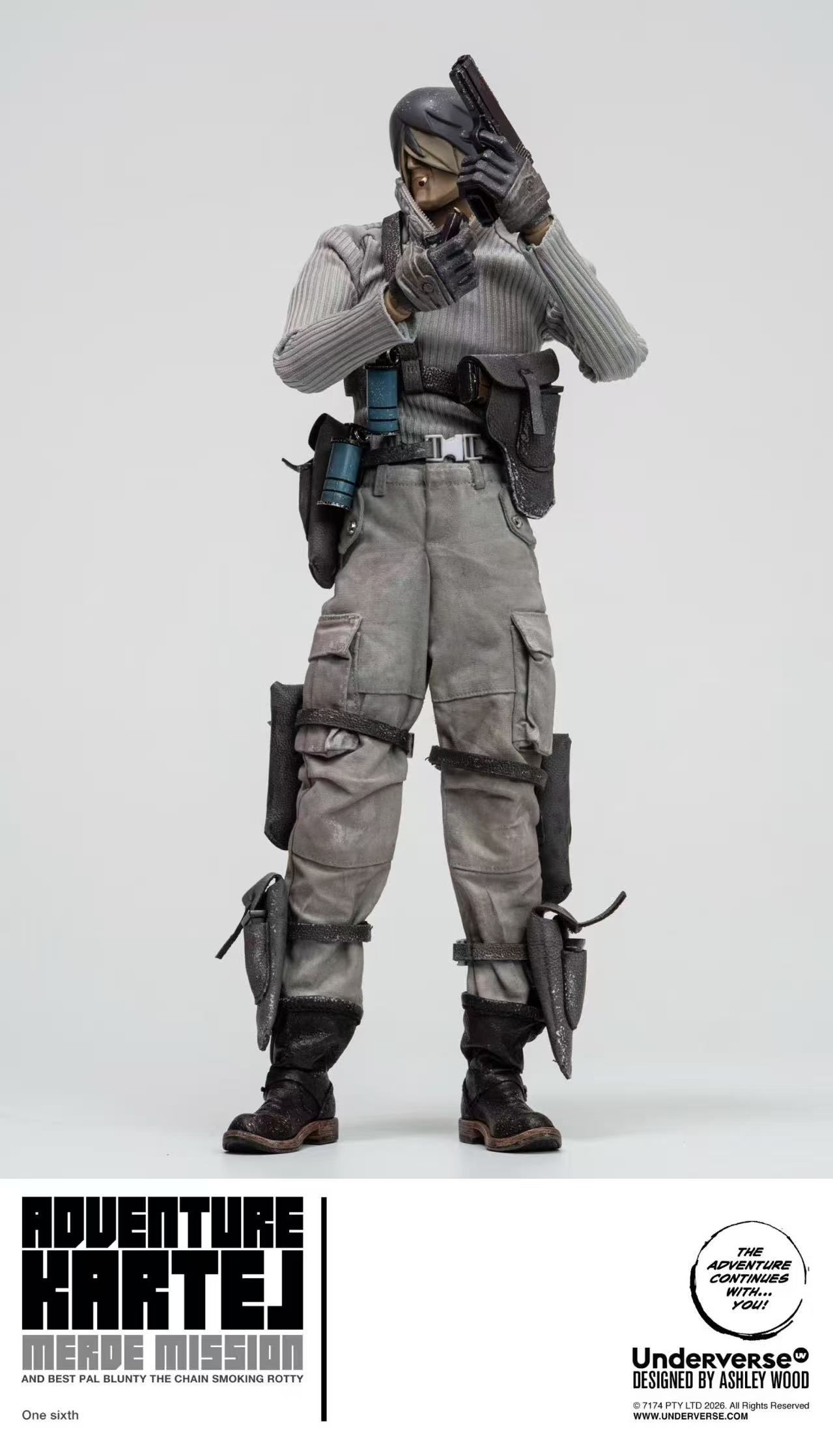 【售罄展示追加請私訊客服@toystationtw】Adventure Kartel 1/6系列 Cold Bugger Adventure Merde 標準單人版 X Underverse9